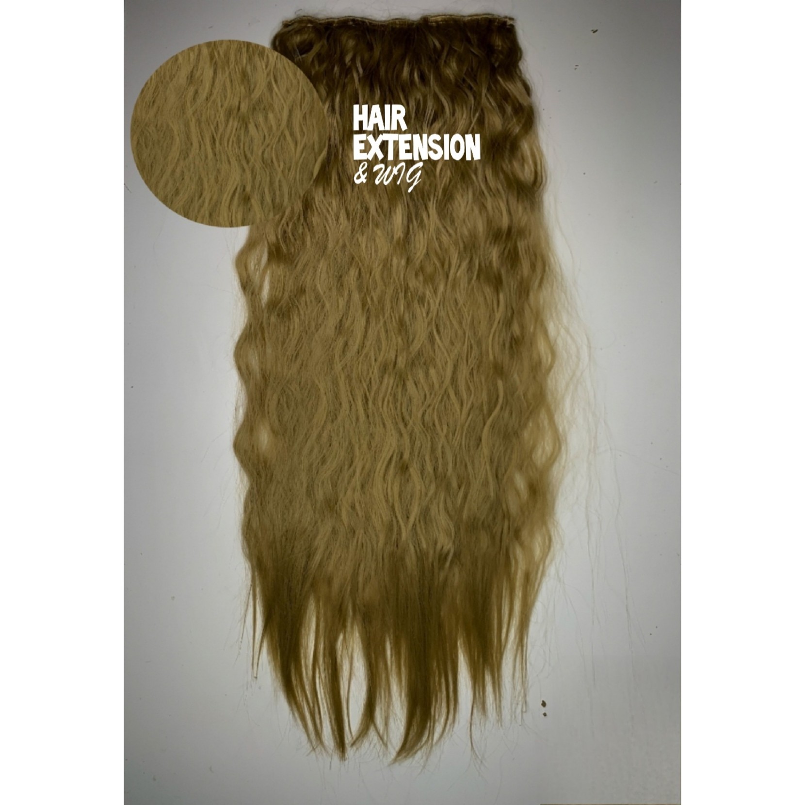 Curly 170G 26" ash blonde (15) HAIR EXTENSIONS product-image