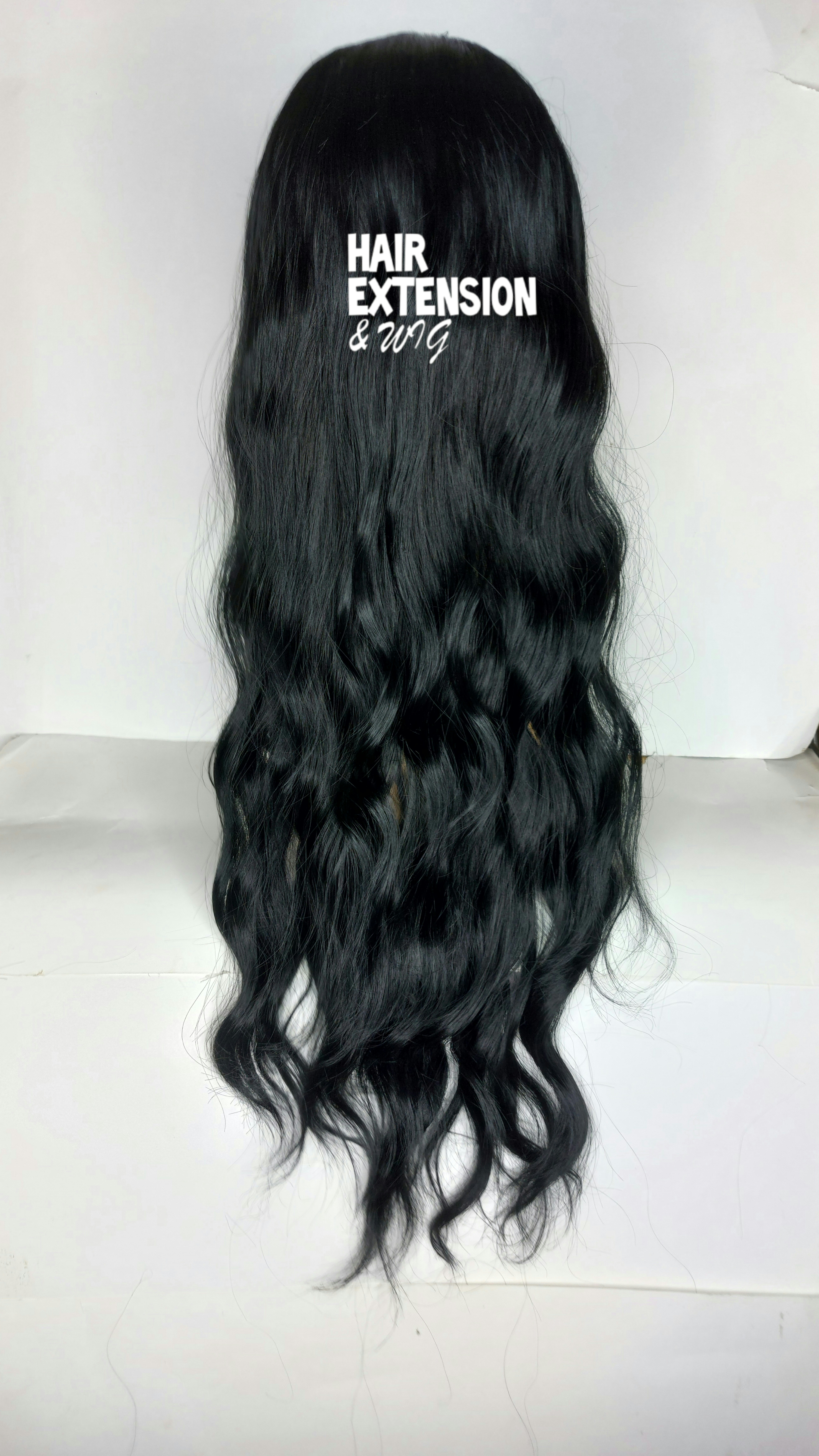 Body wave 230gm 28" jet Black (1) Half wig product-image
