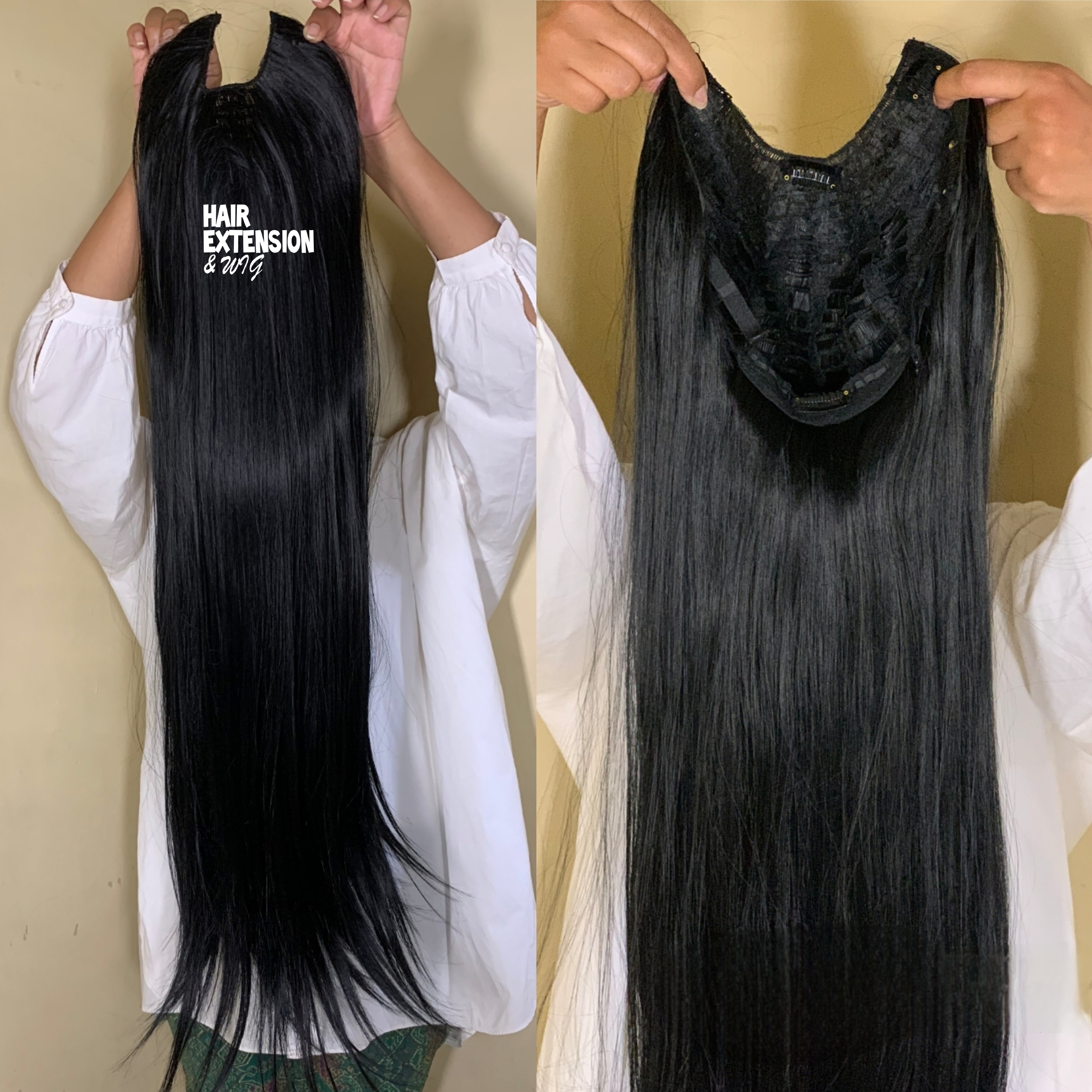 Straight 260gm "40 inch" black (sht1) U_Part_Wig product-image