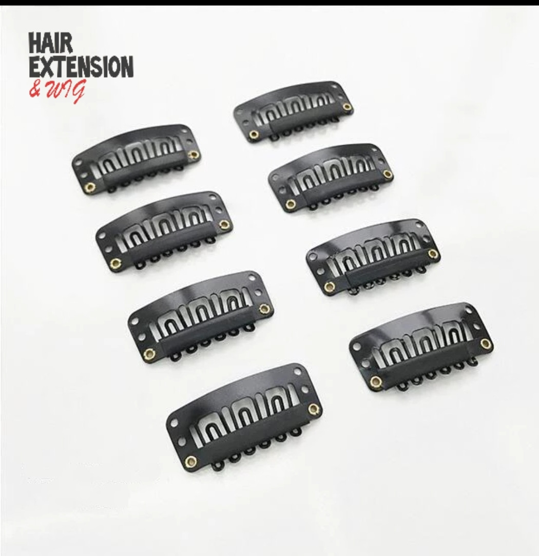 Hair Extension clips black product-image