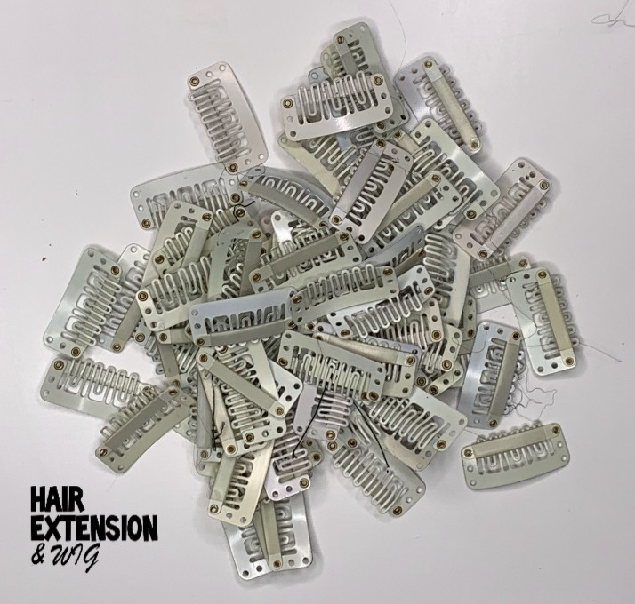 Hair Extension clips white product-image