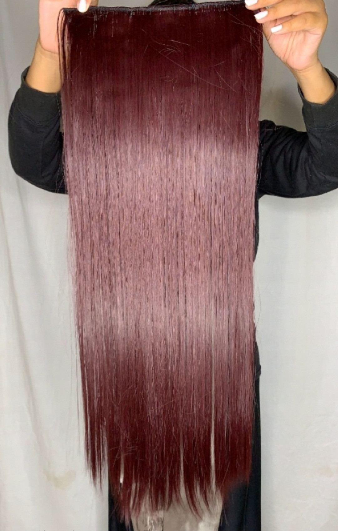 Straight 170gm "28 Inch" dark burgundy (T99) HAIR EXTENSIONS product-image