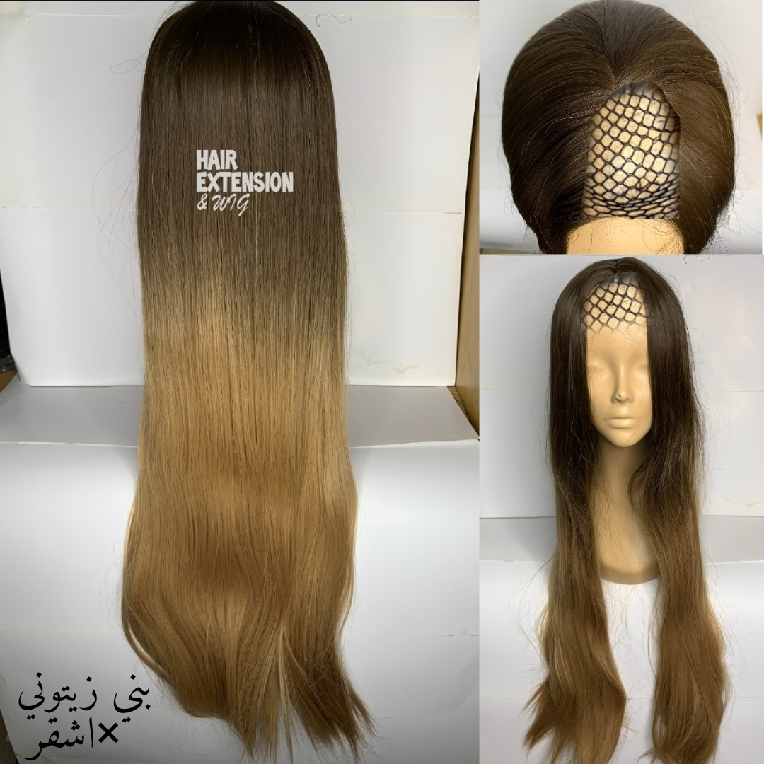 Straight 280gram "40 inch" Olive brown in blonde (sht36) U_Part_Wig product-image